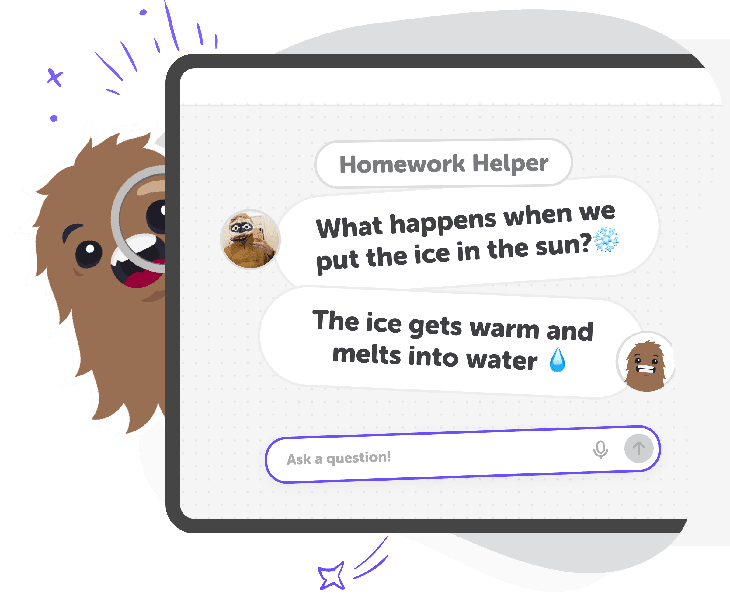 ChatDino Homework Helper conversation example