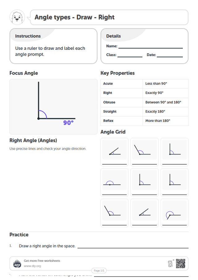 Angle types - Draw - Right page 1