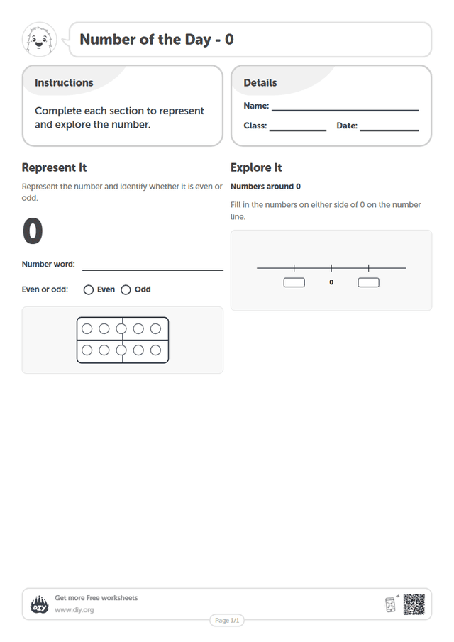 Number of the Day - 0 page 1
