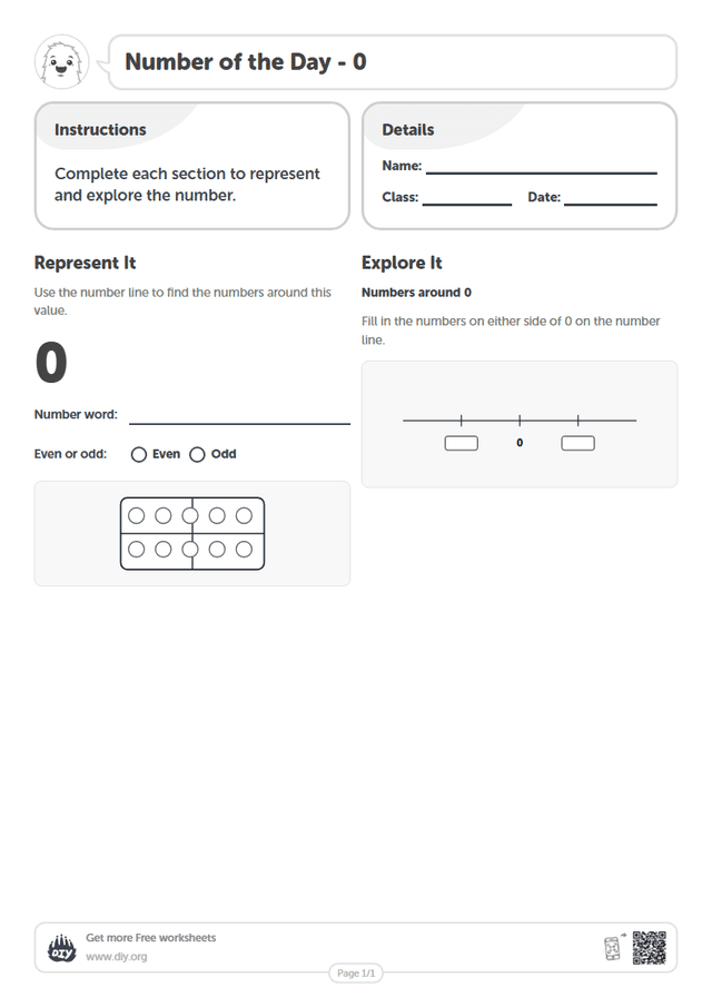 Number of the Day - 0 page 1