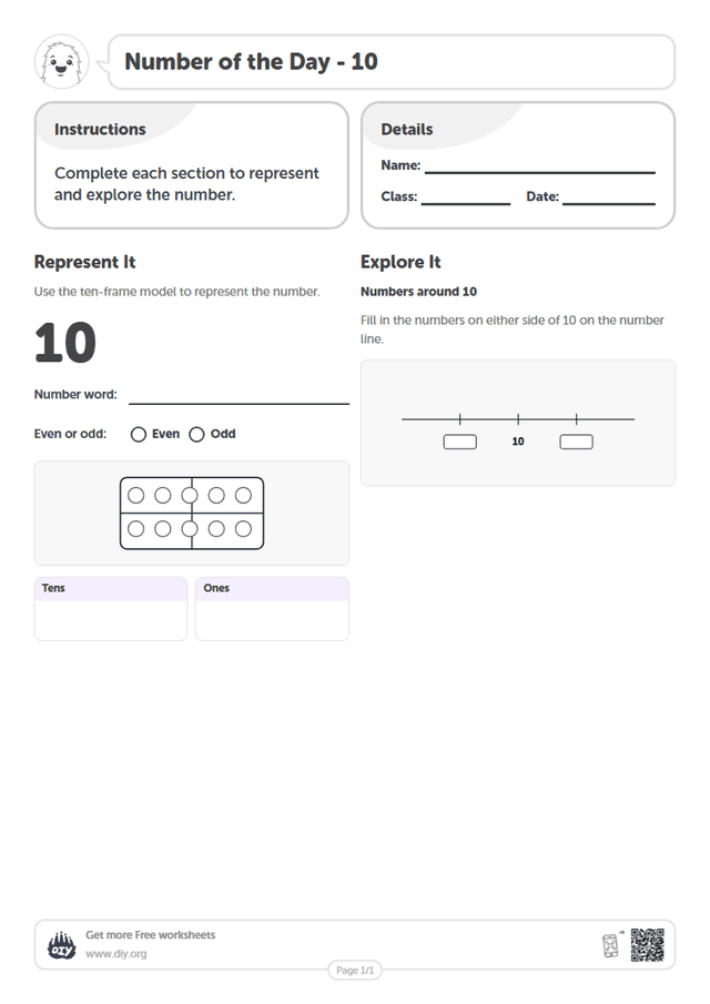 Number of the Day - 10 page 1