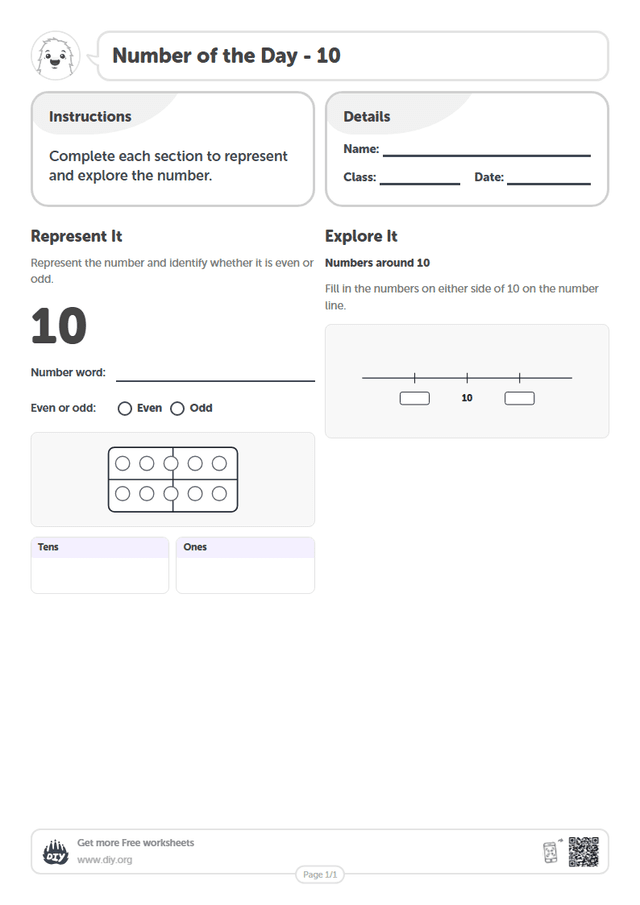 Number of the Day - 10 page 1