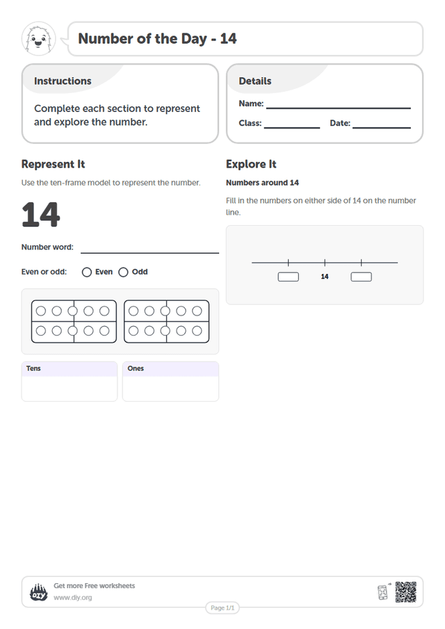 Number of the Day - 14 page 1