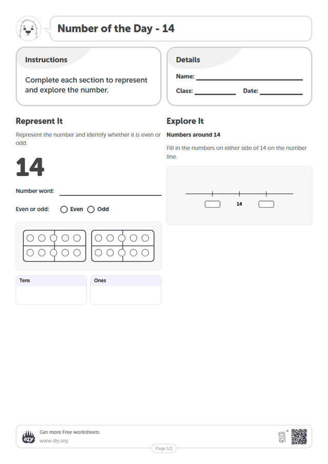 Number of the Day - 14 page 1