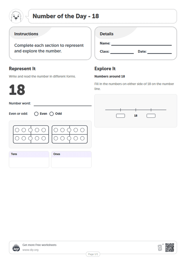 Number of the Day - 18 page 1