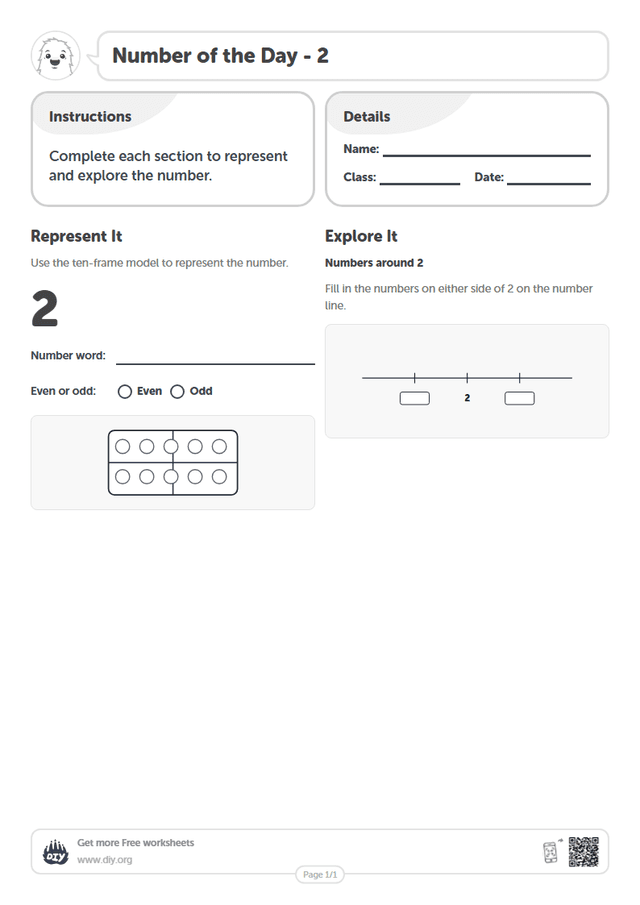 Number of the Day - 2 page 1