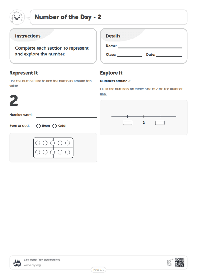 Number of the Day - 2 page 1