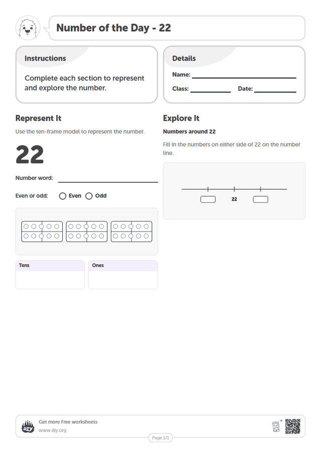 Number of the Day - 22 page 1