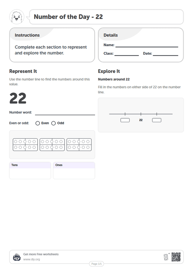 Number of the Day - 22 page 1