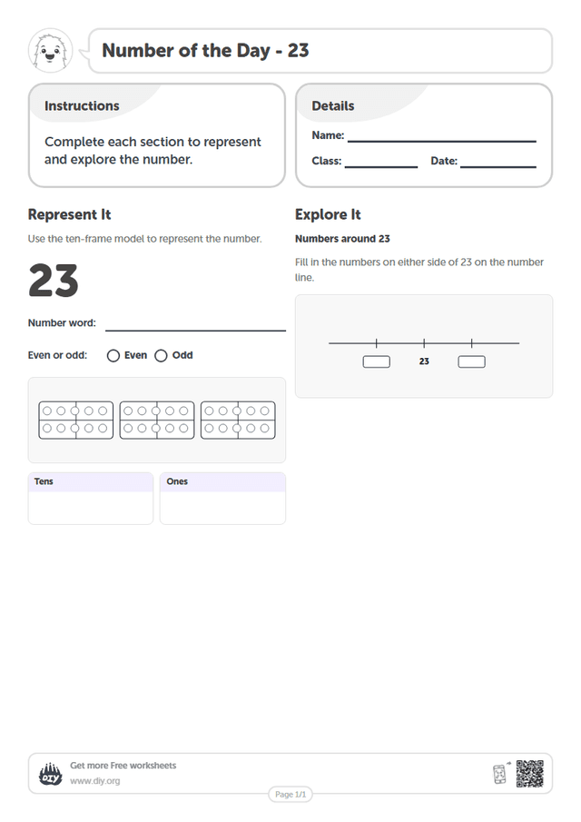 Number of the Day - 23 page 1