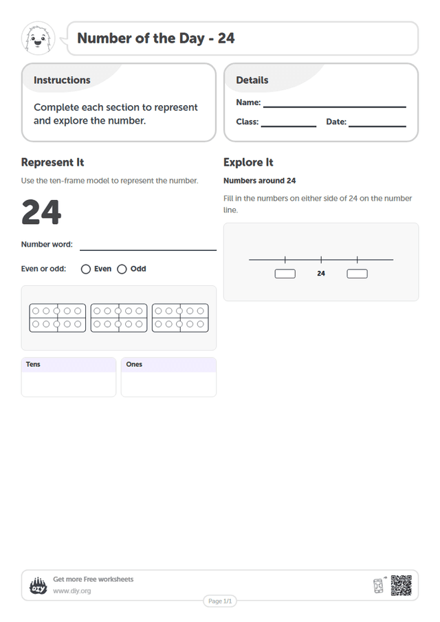 Number of the Day - 24 page 1