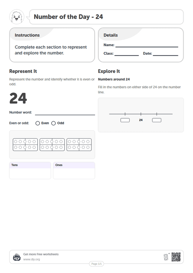 Number of the Day - 24 page 1