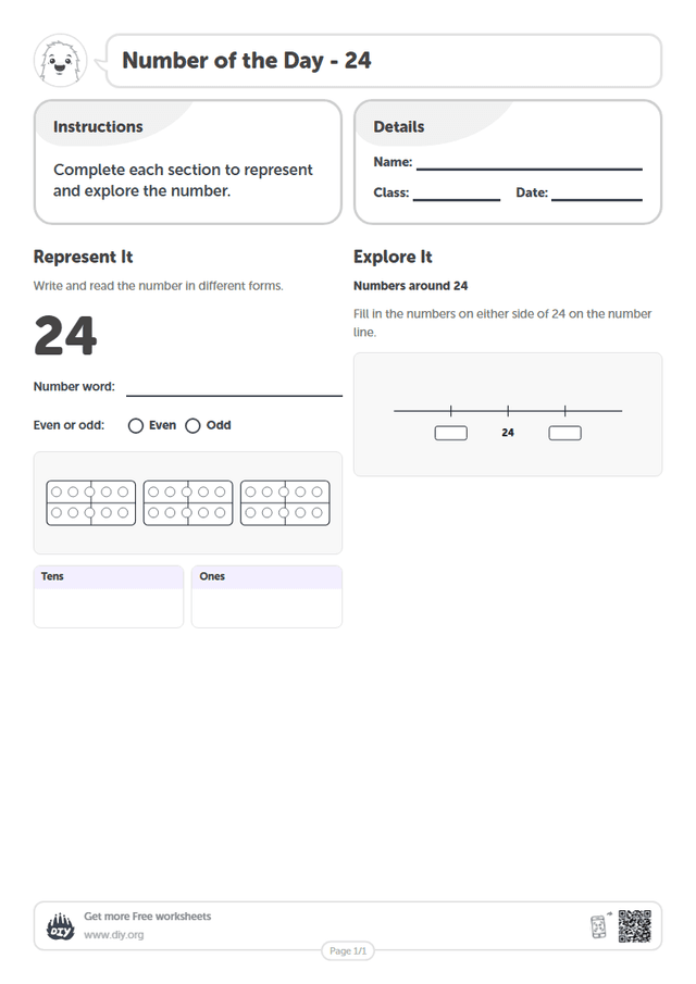 Number of the Day - 24 page 1