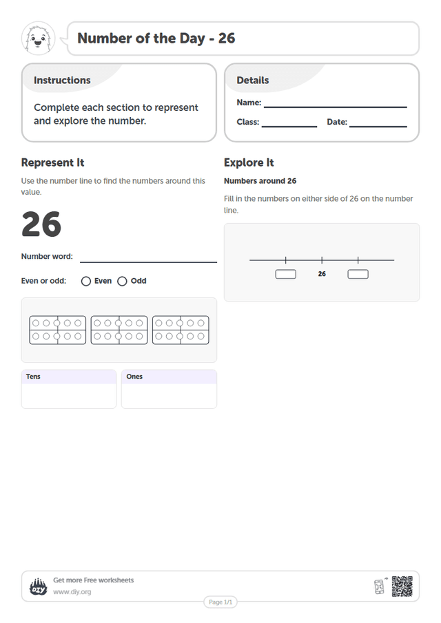 Number of the Day - 26 page 1