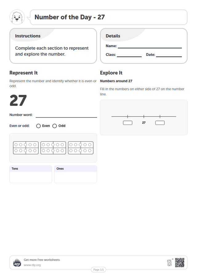 Number of the Day - 27 page 1