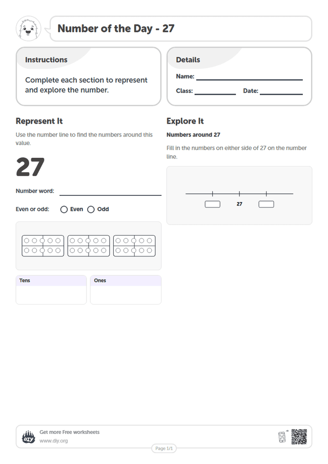 Number of the Day - 27 page 1