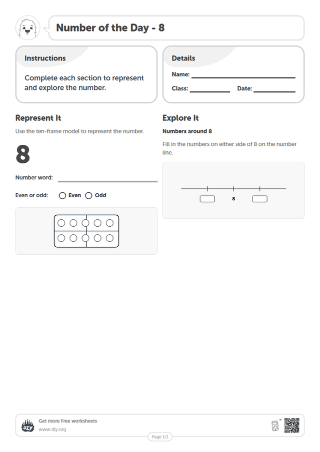 Number of the Day - 8 page 1