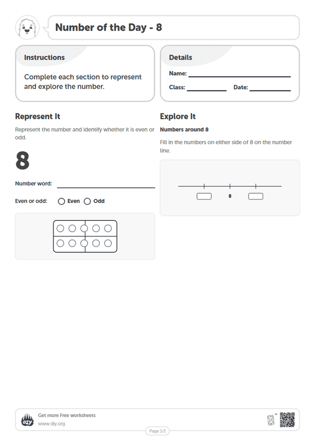 Number of the Day - 8 page 1