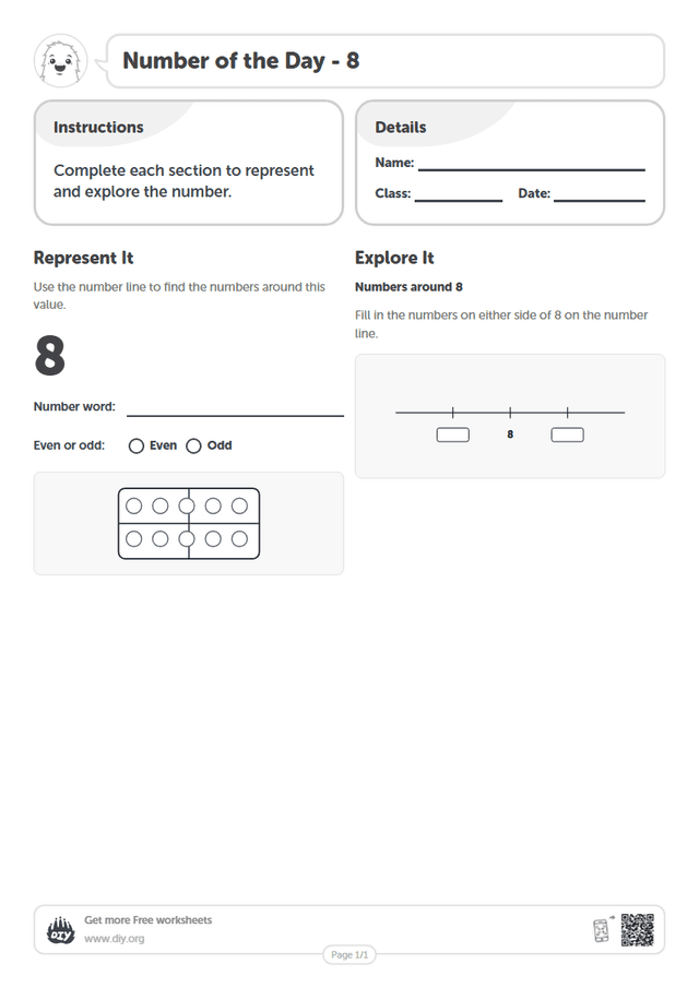 Number of the Day - 8 page 1