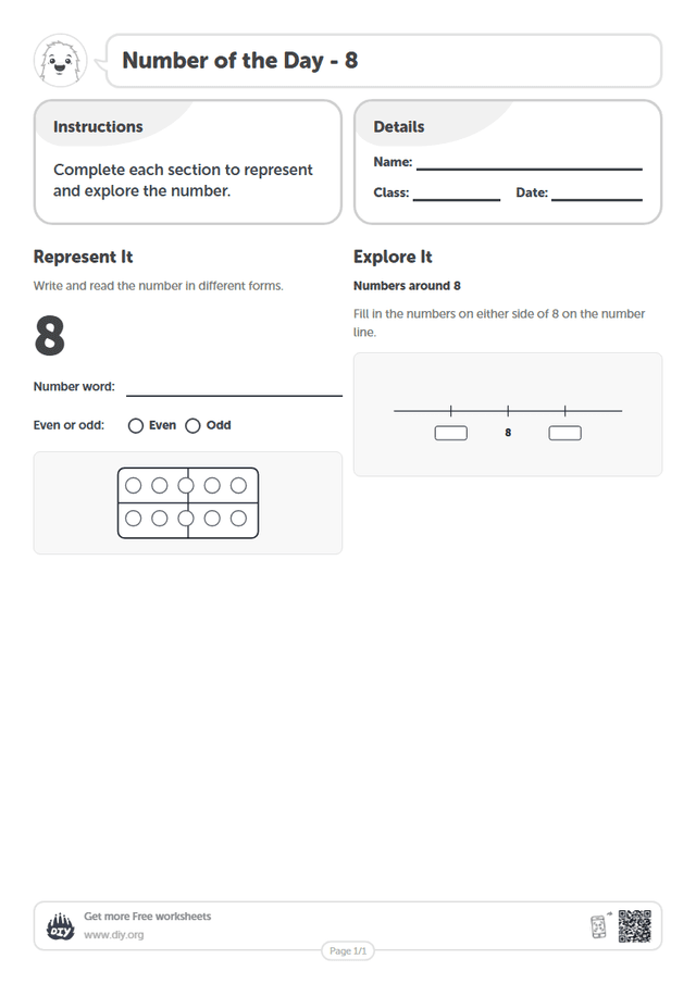 Number of the Day - 8 page 1