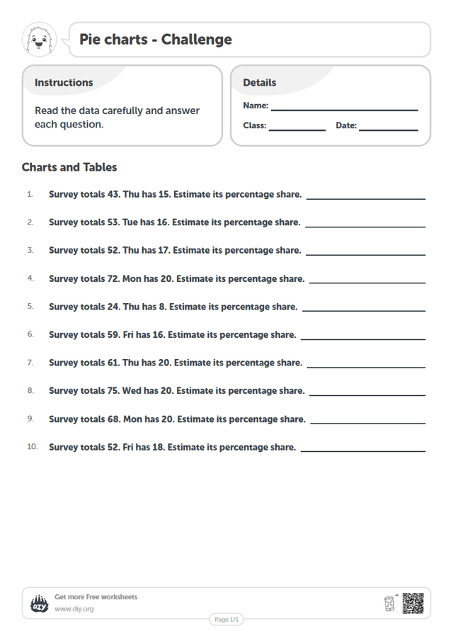 Pie charts page 1