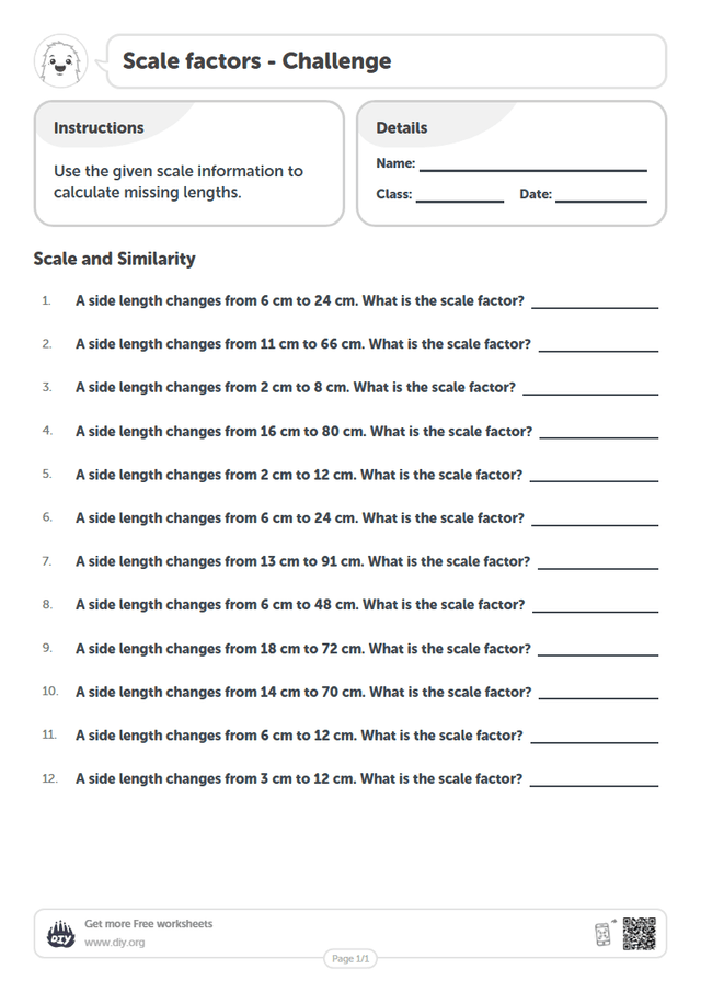 Scale factors page 1