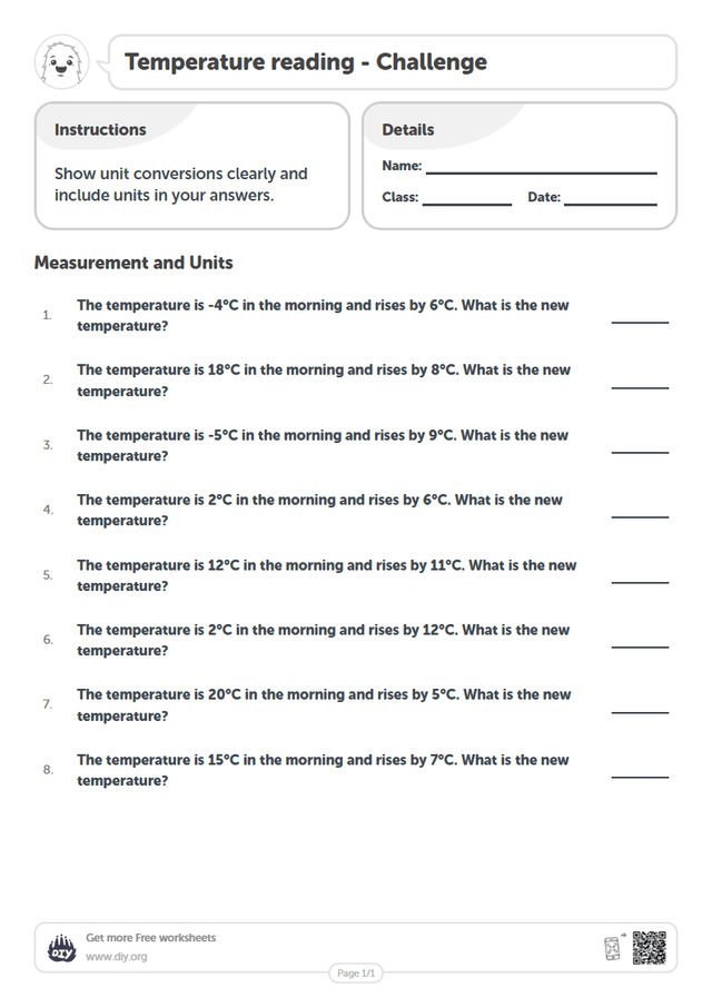 Temperature reading page 1