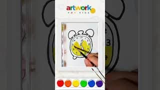 How to Draw a Cute Clock ⏰ | Easy & Fun Art Tutorial for Kids!