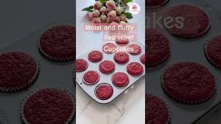 How to make red velvet cupcakes | Easy and moist red velvet cupcakes recipe | Red velvet cupcakes
