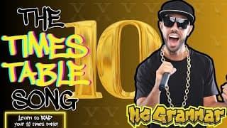 Learn Your 10 Times Table in Rap! | MC Grammar 🎤 | Educational Rap Songs for Kids 🎵