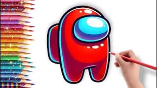 How to draw Among Us characters | Drawing and Painting for Kids and toddlers