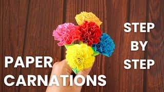 How to Make Paper Carnations That Look Real | DIY Origami Flower