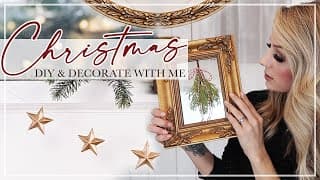 DIY Star Garland & Printable Christmas Village | DIY & Decorate with Me!