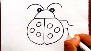 How To Draw A Insect For Kids l Drawing For Kids l Step By Step Tutorial For Beginners #1