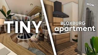 Building a TINY APARTMENT in Bloxburg!