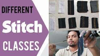 Different stitch classes|| Types of stitches used in garments making|| Tex wahid