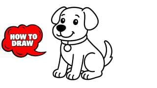 How to Draw a Dog (Easy Step-by-Step Tutorial for Beginners)