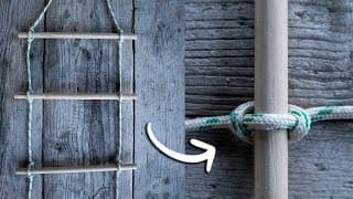 How to Make a Quick Rope Ladder (Marlinspike Knot)