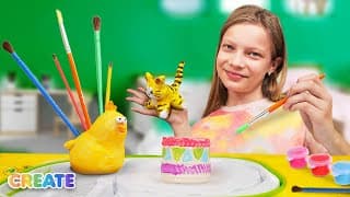 Shape, Create, and Play 🖌️ | Easy Clay Crafts for Kids!