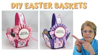 The Best Diy Easter Basket with Cardstock - Step By Step Tutorial