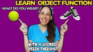 Learn Object Function | Fun Educational Video for Speech Therapy | Speech Therapy Techniques