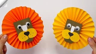 DIY Moving Paper LION Easy Paper Crafts