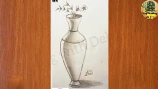 How to Draw a Beautiful Flower Pot | Easy Flower Pot Drawing for Kids & Beginners