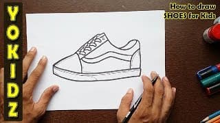 How to draw SHOES for kids