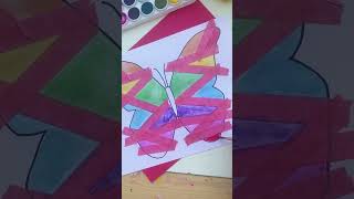 Tape Resist Painting Art