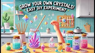 Grow Your Own Crystals at Home! Easy DIY