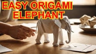 Easy and Beautiful Elephant Origami Tutorial - Paper Elephant Step by Step
