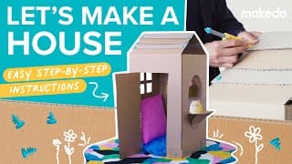How to Make a Cardboard Box House | Easy DIY Tutorial