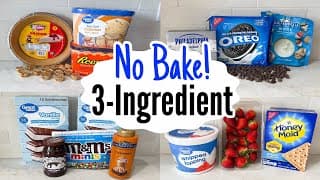 5 Crazy Easy NO-BAKE Desserts with Just 3 Ingredients (So Fun & Delicious!) | Julia Pacheco