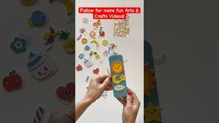 Craft the Cutest Bookmarks using Weather Stickers! Arts & Crafts for Kids #shorts #kidslearning